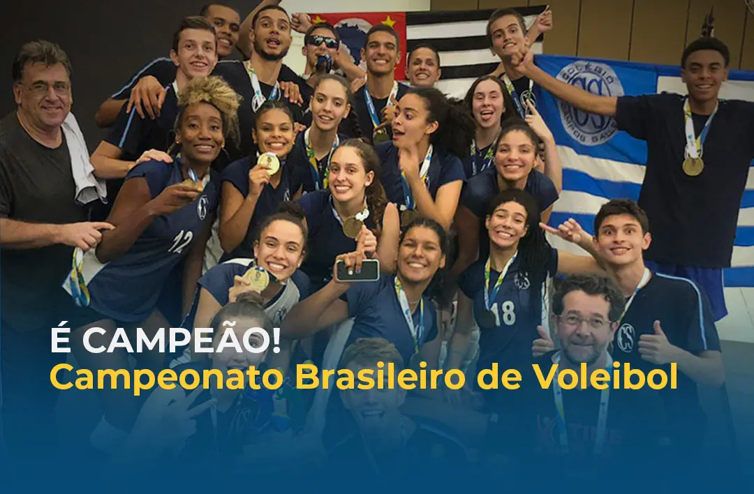 É campeão! Campeonato Brasileiro de Voleibol