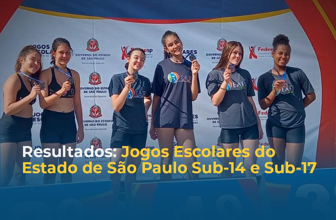 Resultados: Jogos Escolares do Estado de São Paulo Sub 14 e Sub 17